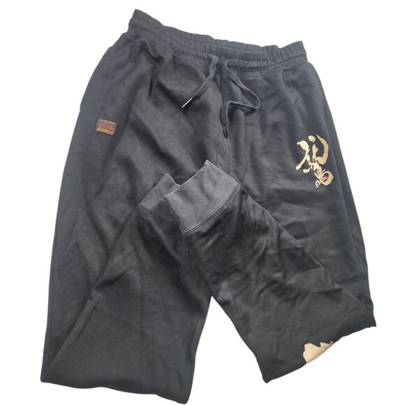 Evisu Heritage Sweatpants Brushstroke Logo Joggers Mens XXL Streetwear Lounge - Picture 3 of 15